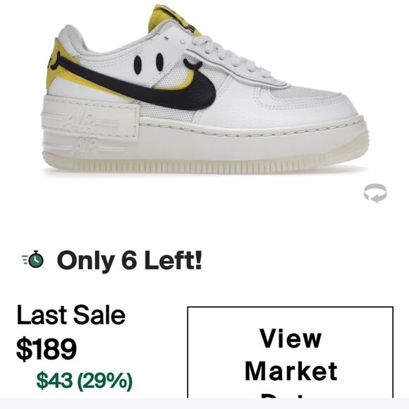 NIKE WOMENS AF1 LOW SHADOW GO THE EXTRA SMILE limited edition NEW sneaker Size 8 - Picture 12 of 15